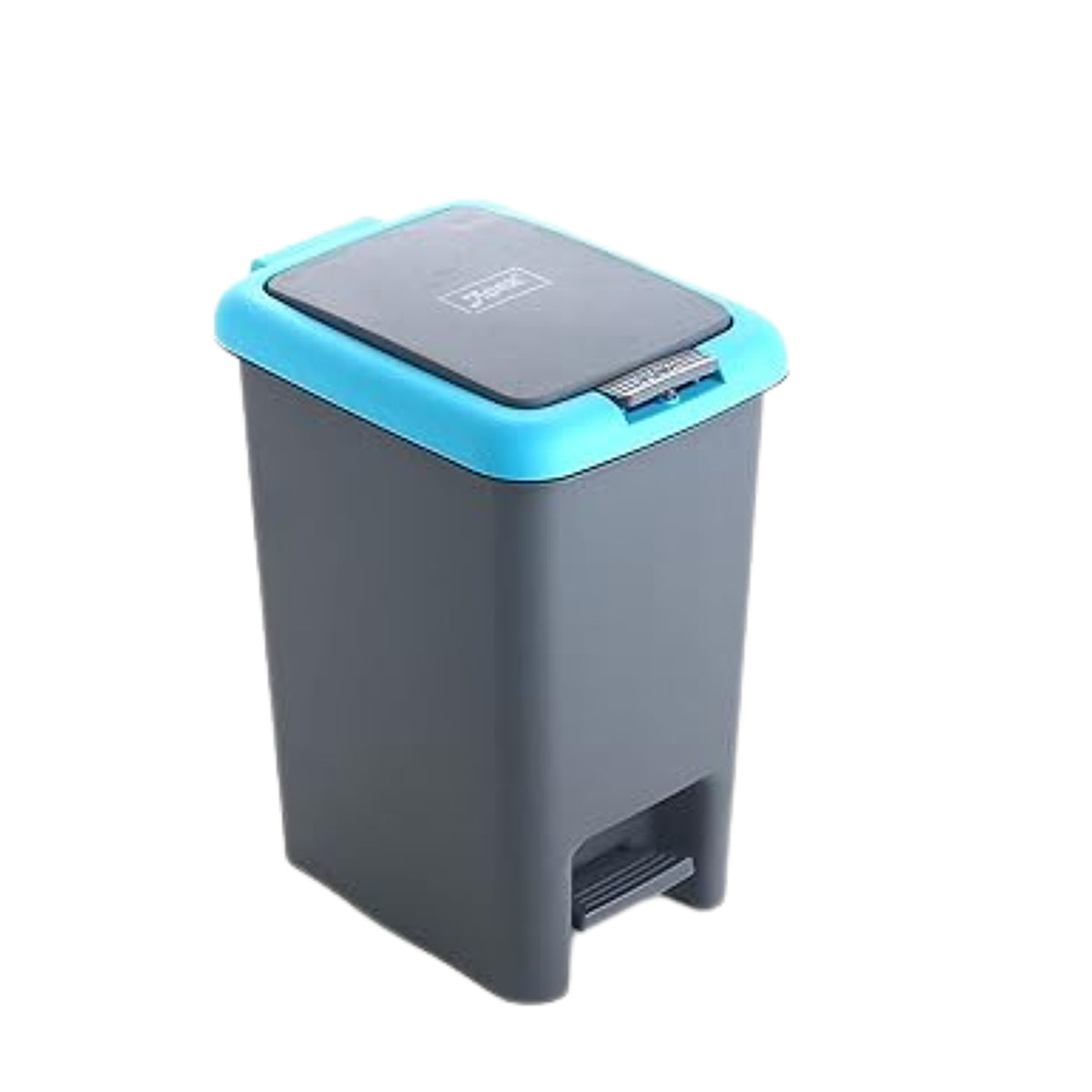 Apex Plastic Push N Pedal Dust Bin Hands-free Operation Compact Design 6.5 Liters (1 Pc Mix Color)