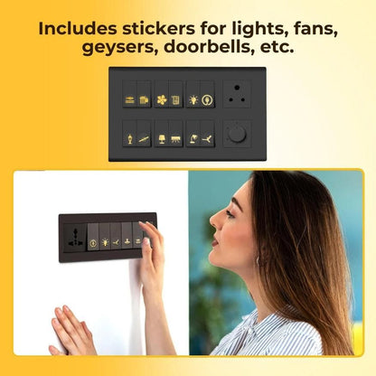 Gold Switch Stickers