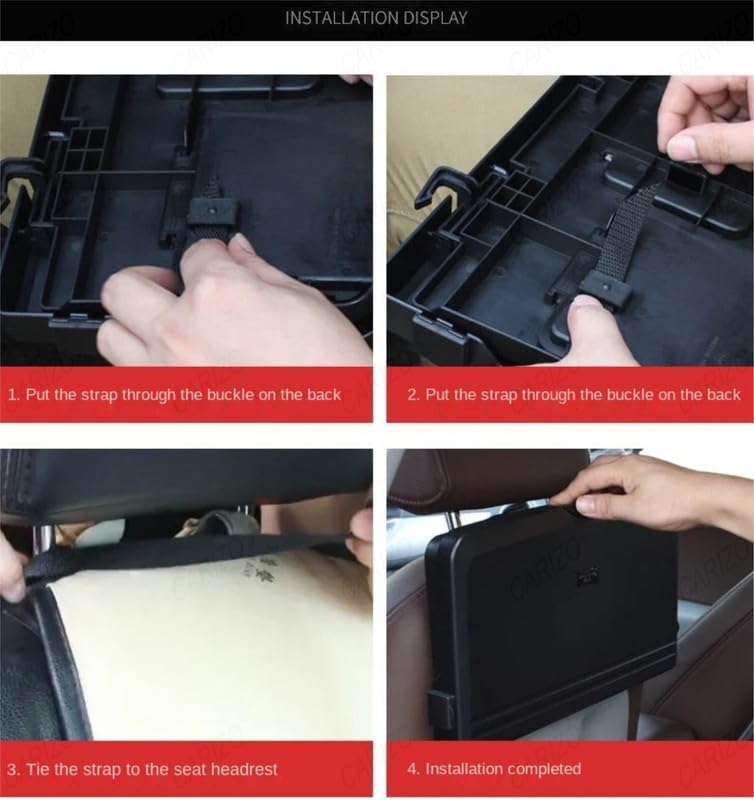 Portable Car Back Seat Tray (Pack Of 2)