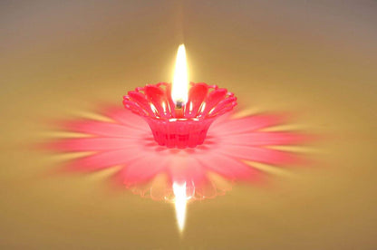 6 Colour 3D Reflection Diya (12 Pcs)