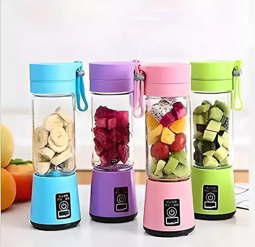 6 Blade Juicer- Portable Electric 6 Blade Usb Juice Maker (380 Ml)