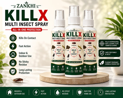 KILLX Multi Insect Spray 50Ml Each (Pack Of 3)