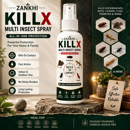 KILLX Multi Insect Spray 50Ml Each (Pack Of 3)