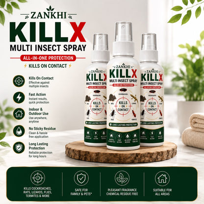 KILLX Multi Insect Spray 50Ml Each (Pack Of 3)