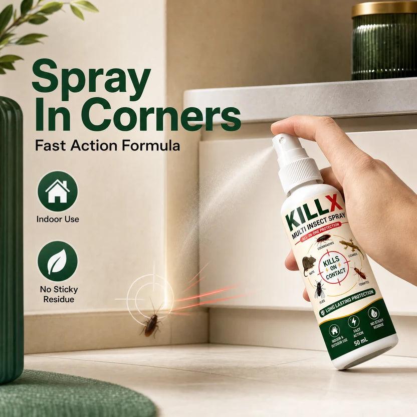 KILLX Multi Insect Spray 50Ml Each (Pack Of 3)