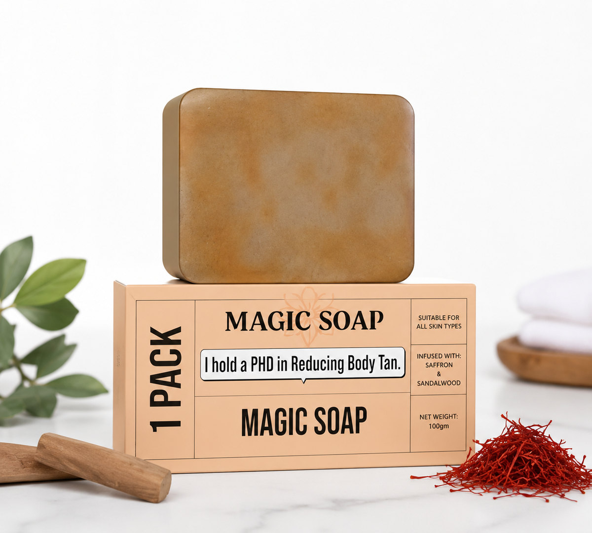 Magic Soap Tan Removal Bar (Pack of 1)