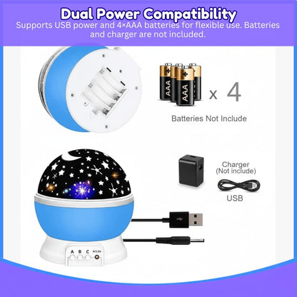 Star Master Rotating 360 Degree Moon Night Light Lamp