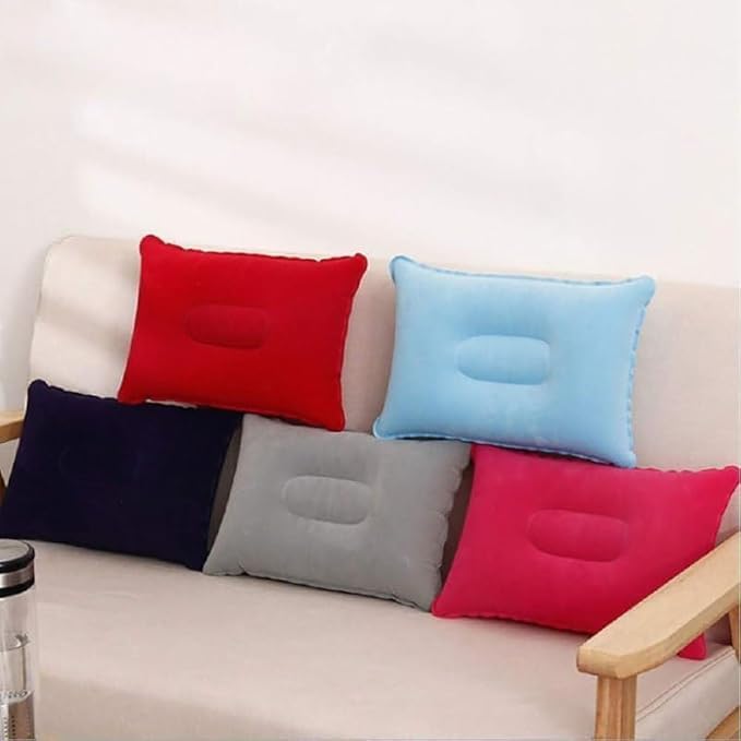 Travel Camping Pillow for Home Bedroom Travels Camping (Pack Of 1)