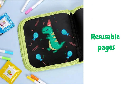 Erasable Doodle Book Reusable Drawing Book