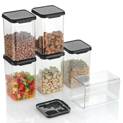 1100 ml Simple Cap Storage Container (Pack Of 6)