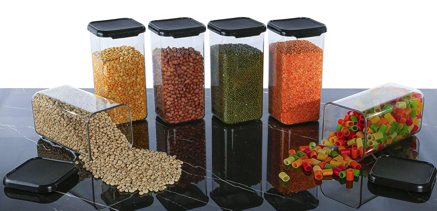 1100 ml Simple Cap Storage Container (Pack Of 6)