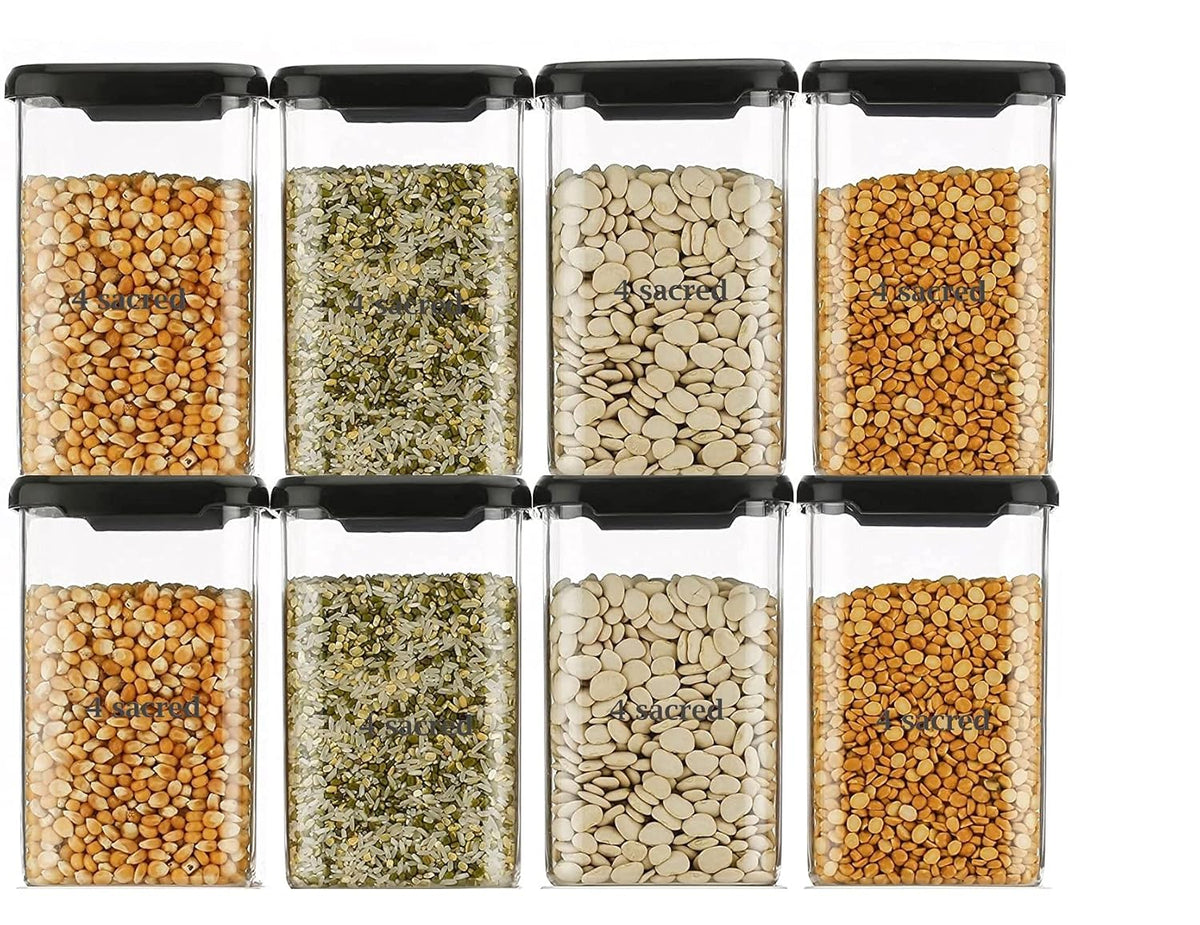 1100 ml Simple Cap Storage Container (Pack Of 6)