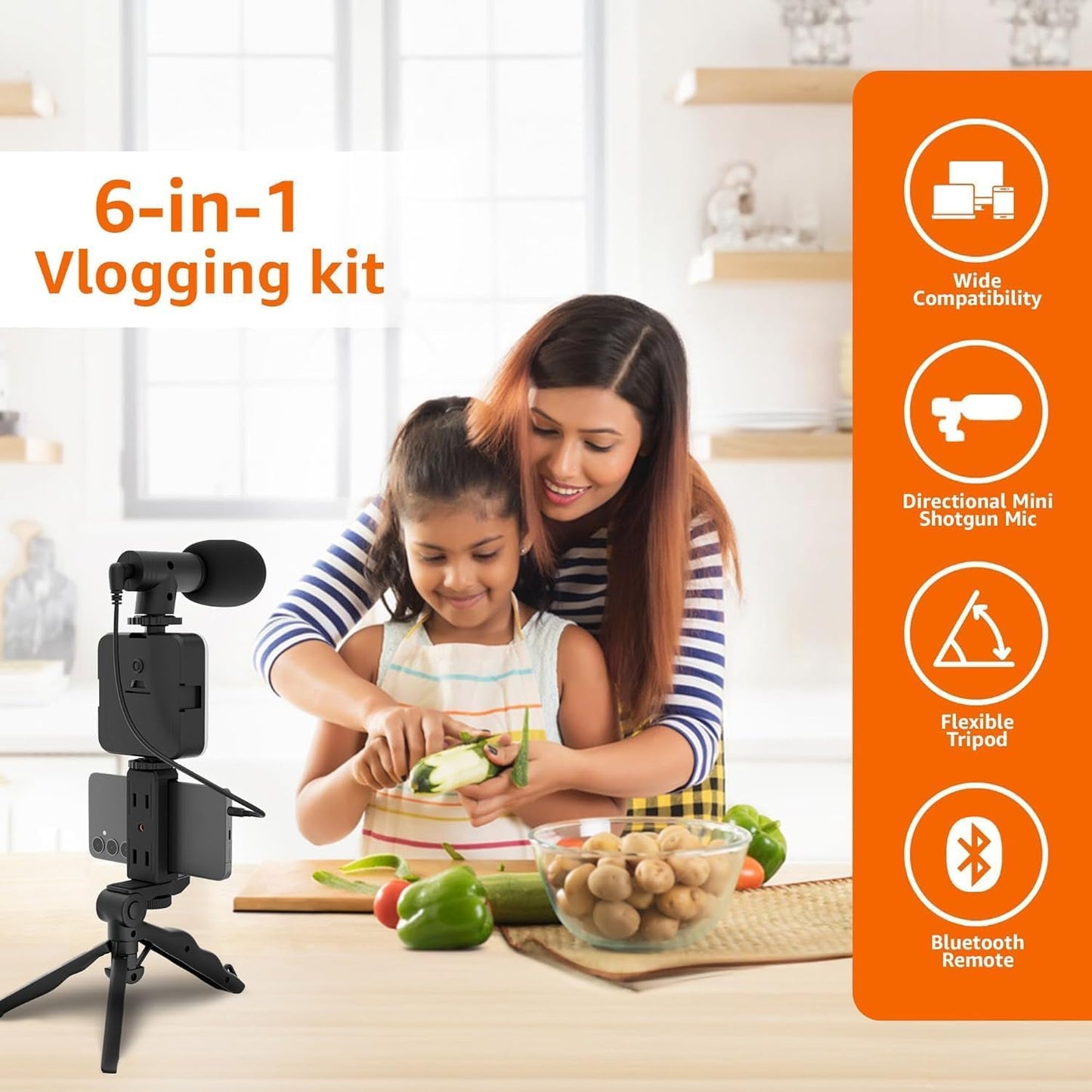 Vlogging Kit 6 in 1 for Phone