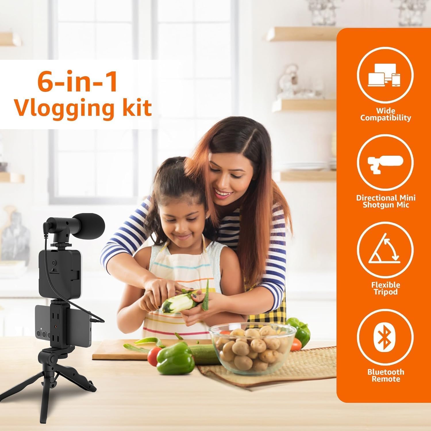 Vlogging Kit 6 in 1 for Phone