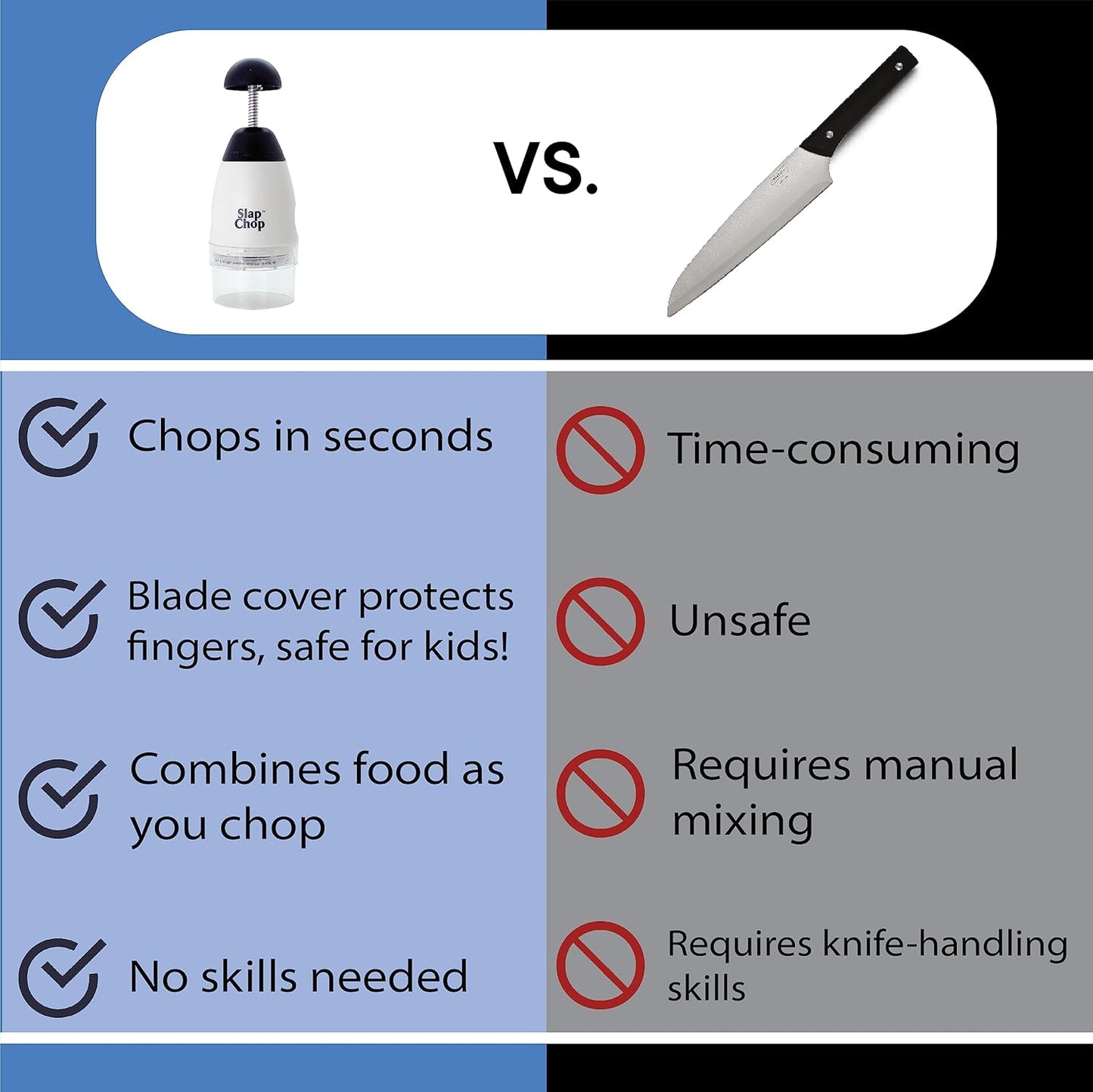 Portable Stainless Steel Slap Chopper