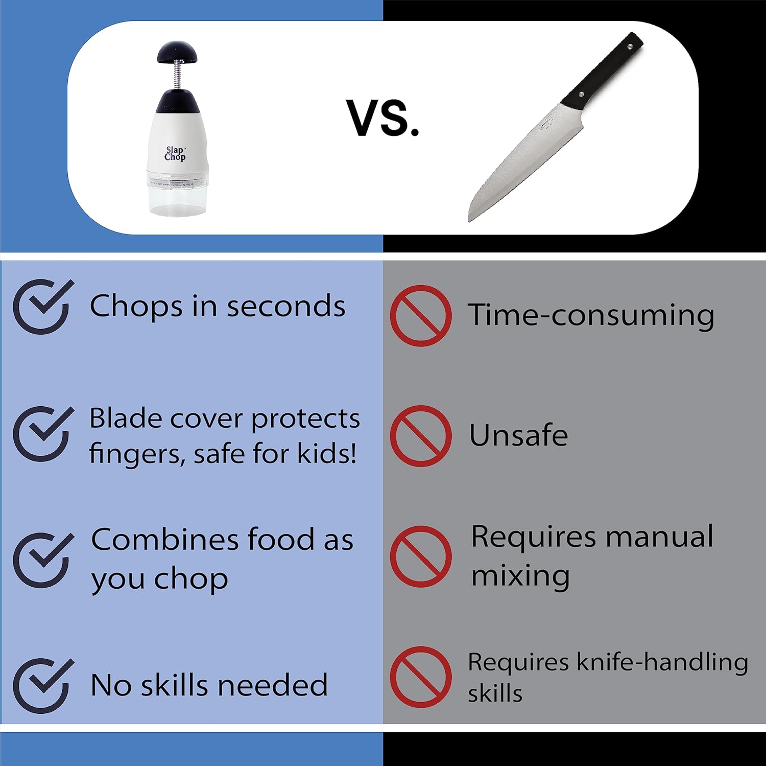 Portable Stainless Steel Slap Chopper