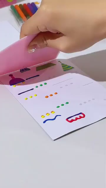Rainbow Dot Painting Art Kits,35 Pieces DIY Rainbow Scratch Art